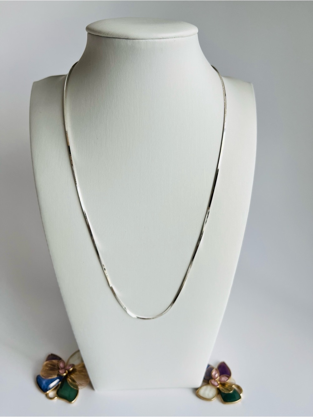 Giani Bernini Sterling Silver Necklace, 18" Square Snake Chain